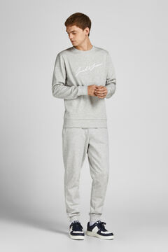 Springfield Tracksuit with round neck sweatshirt and long jogger trousers gray