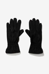 Tiffosi Guantes de ante elegantes negro
