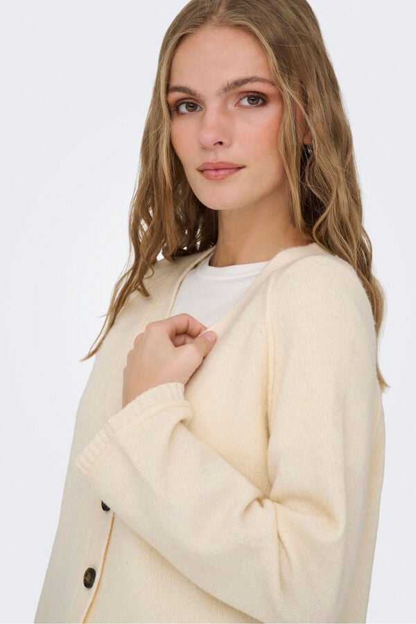 Only Cárdigan con botones beige