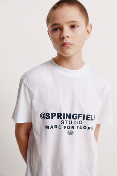 Springfield Kids T-shirt manga curta boxy para crian&ccedil;a