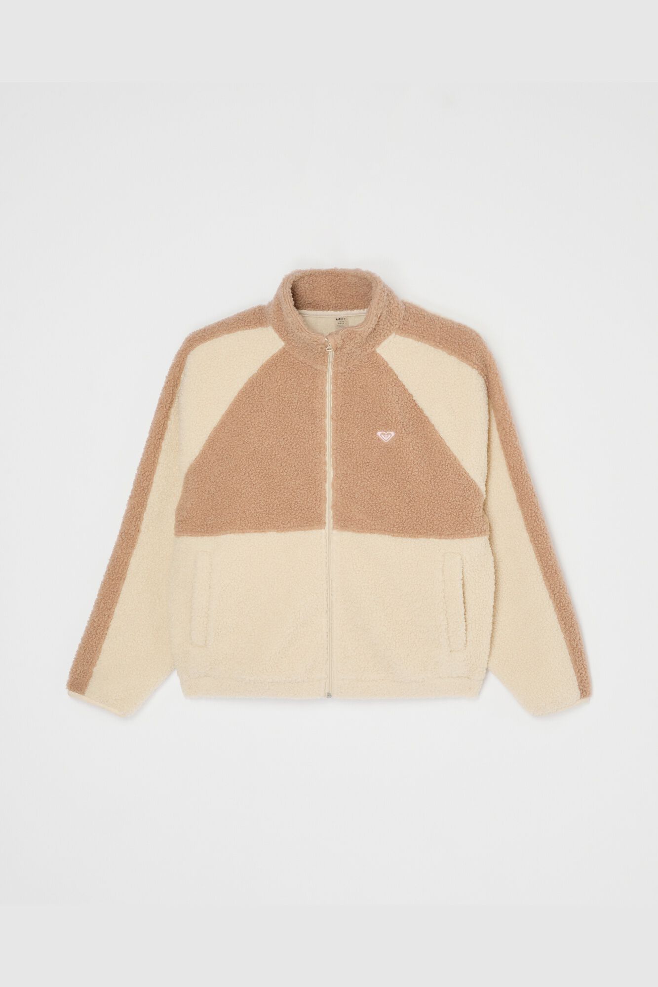 Roxy Forro polar de sherpa com fecho-&eacute;clair