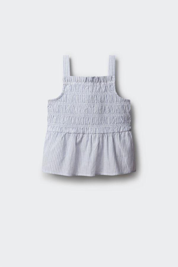 Springfield Kids Blusa tirantes rayas oxford ni&ntilde;a azul