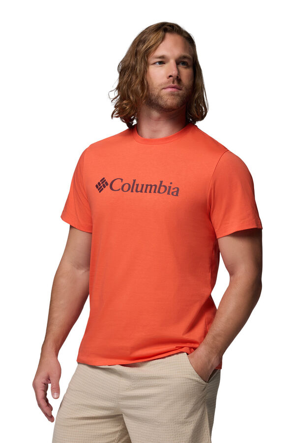 Columbia Basic logo T-shirt red