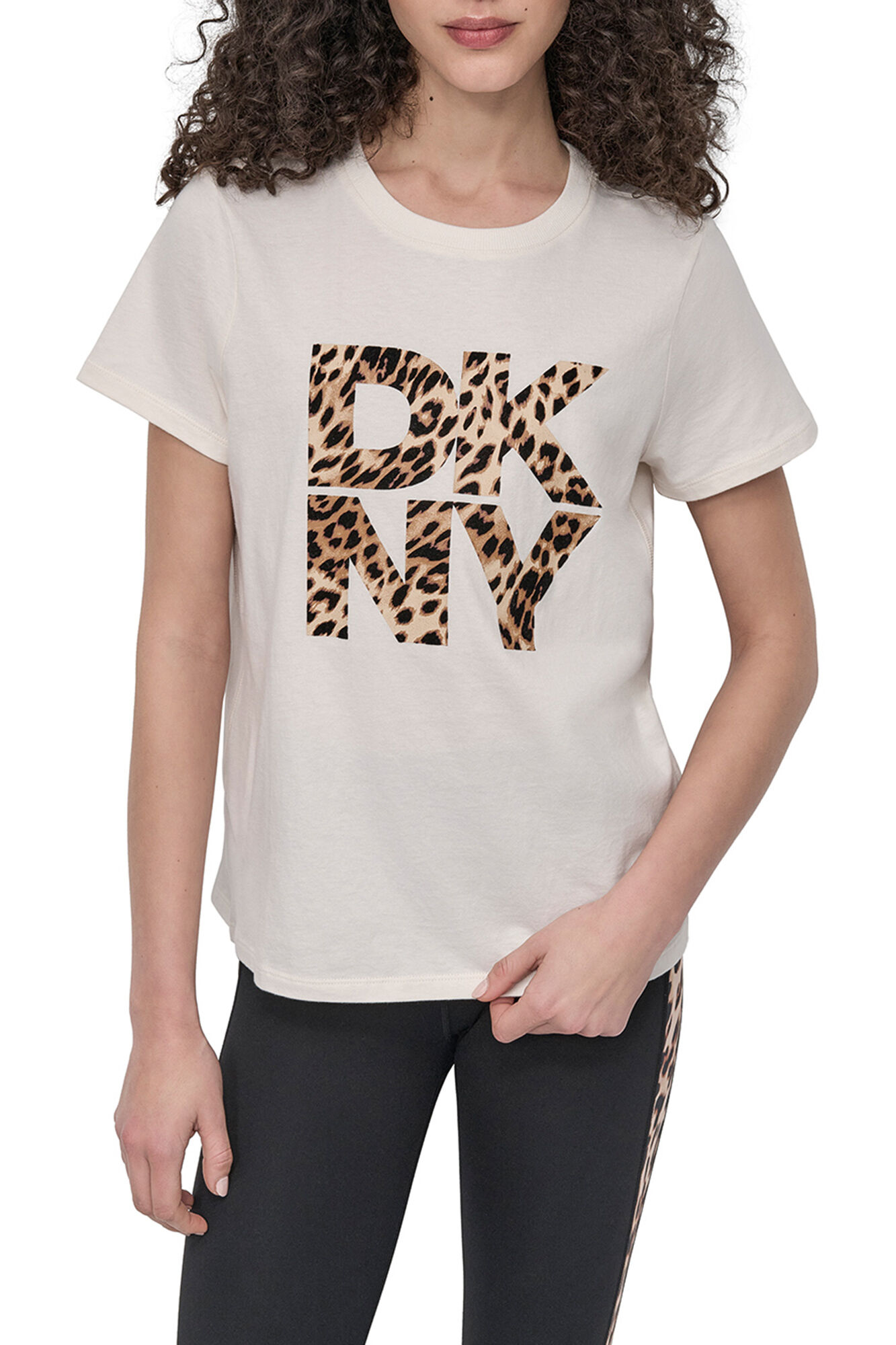 DKNY T-shirt com o logo da DKNY