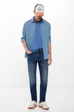 Springfield Medium-dark wash skinny jeans blue