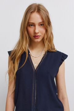 Springfield Lace ruffle T-shirt