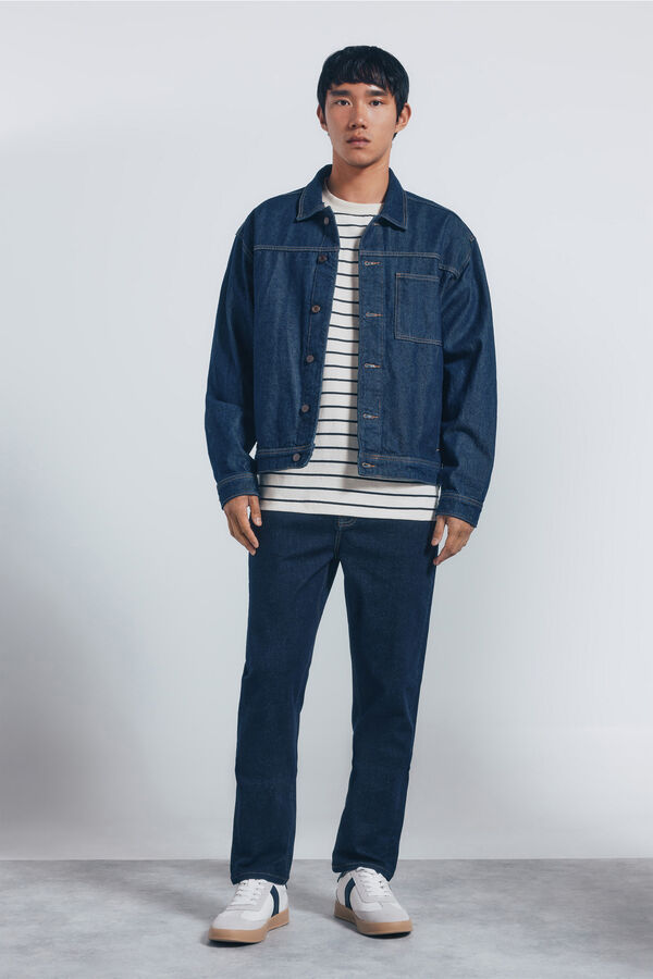 Springfield Slim fit desized jeans blue