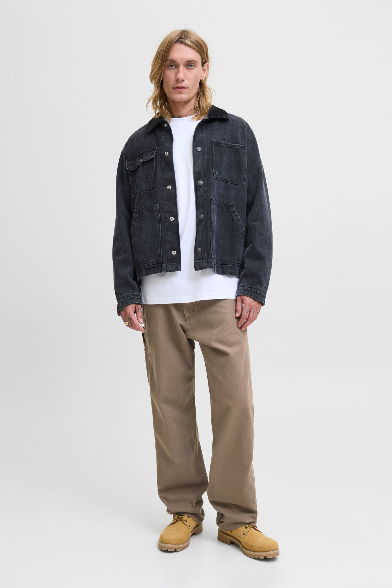 Jack & Jones Pantal&oacute;n denim cargo