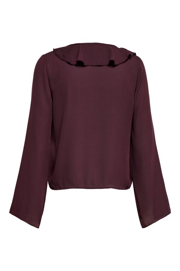 Only Ruffle blouse brown