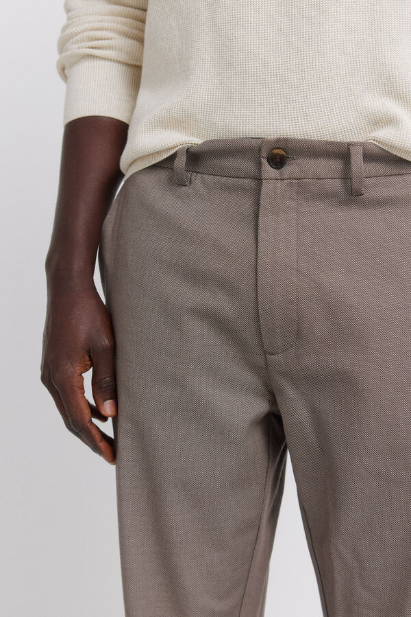 Springfield Comfort fit chinos trousers nude