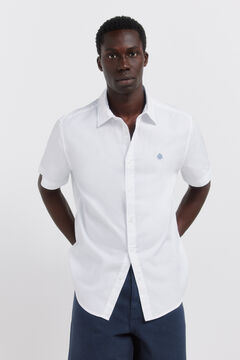 Springfield Two-tone structured short sleeve shirt