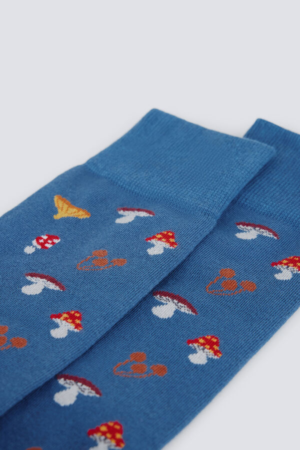 Springfield Sock mushroom sock blue
