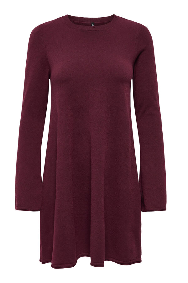 Only Vestido corto manga larga morado/lila