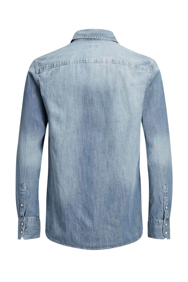 Springfield Denim shirt pockets bluish