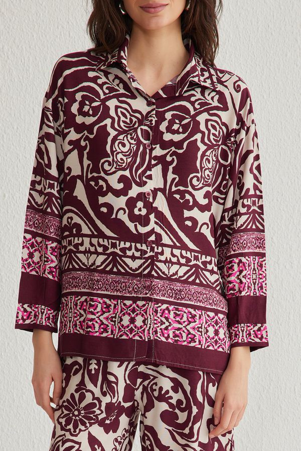 Trendyol Conjunto estampado fluido rosa