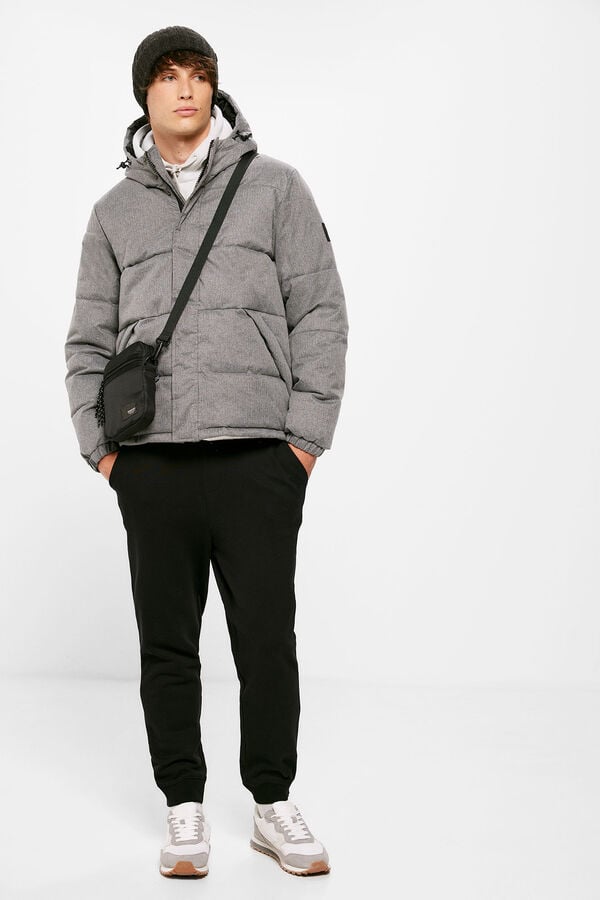 Springfield Textured quilted jacket grey