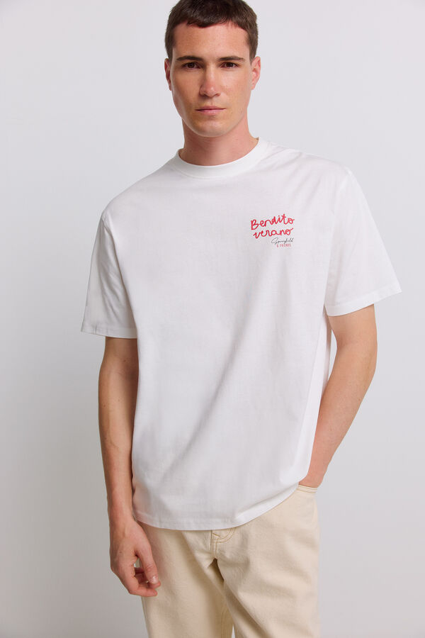 Springfield T-shirt Bendito Verano beige