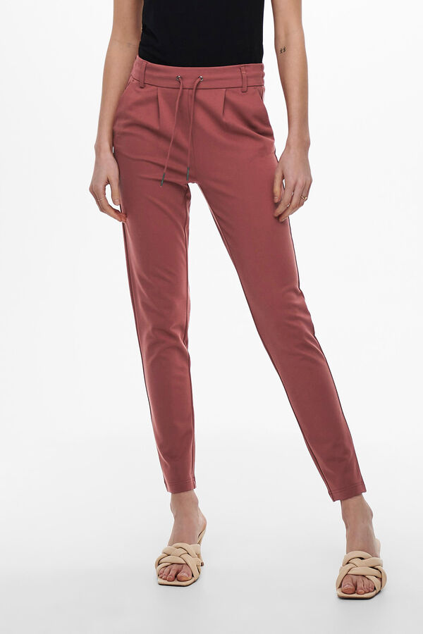 Springfield Classic-cut fluid trousers rouge