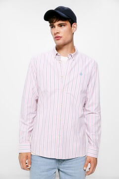 Springfield Striped Oxford shirt  pink