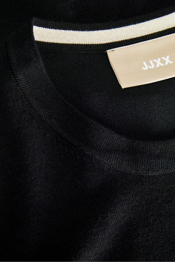 Jack & Jones Su&eacute;ter de malha slim fit preto