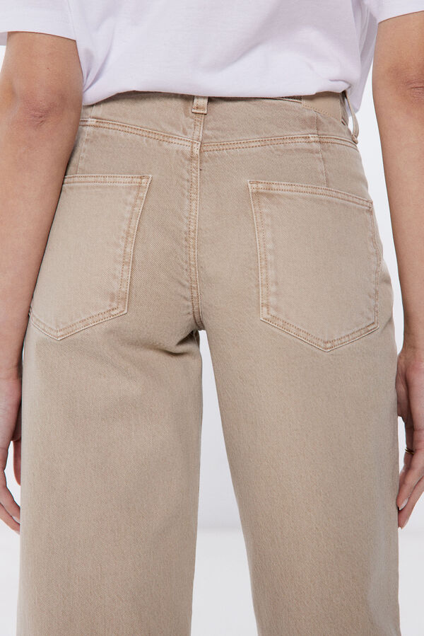 Springfield Straight Jeans Wide Farbe color