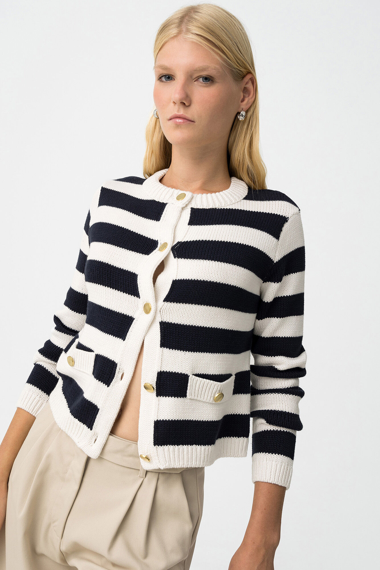 Tiffosi C&aacute;rdigan con Botones Met&aacute;licos