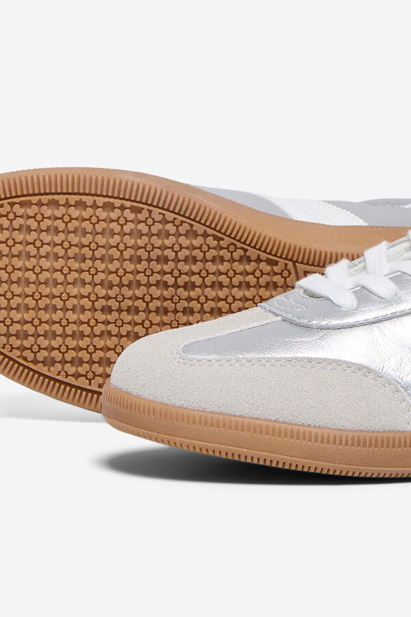 Only Zapatilla baja contraste franja gris