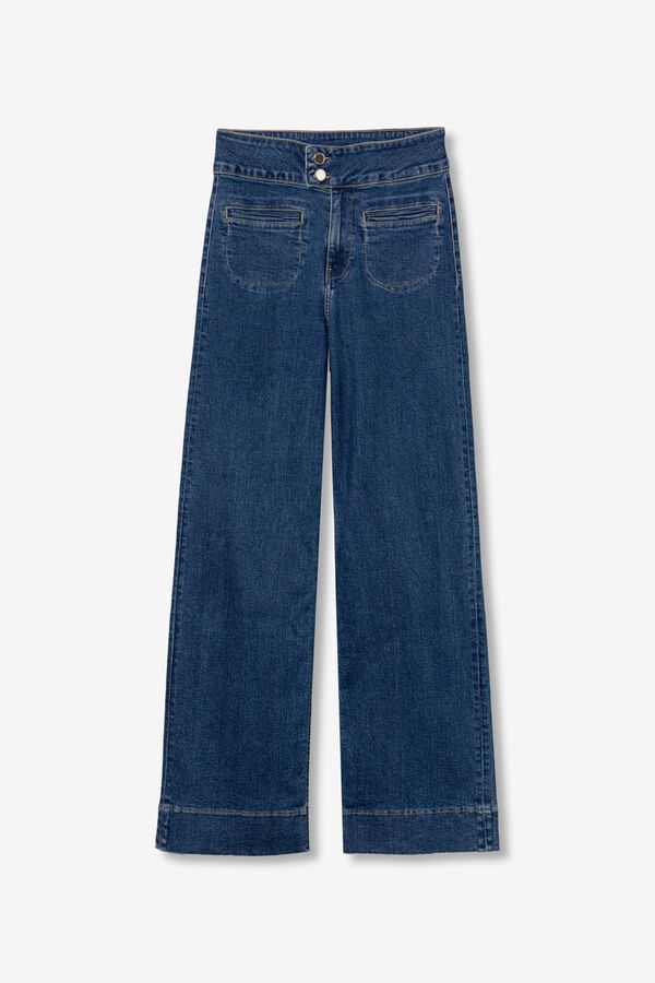 Tiffosi Olivia straight-leg jeans Plava