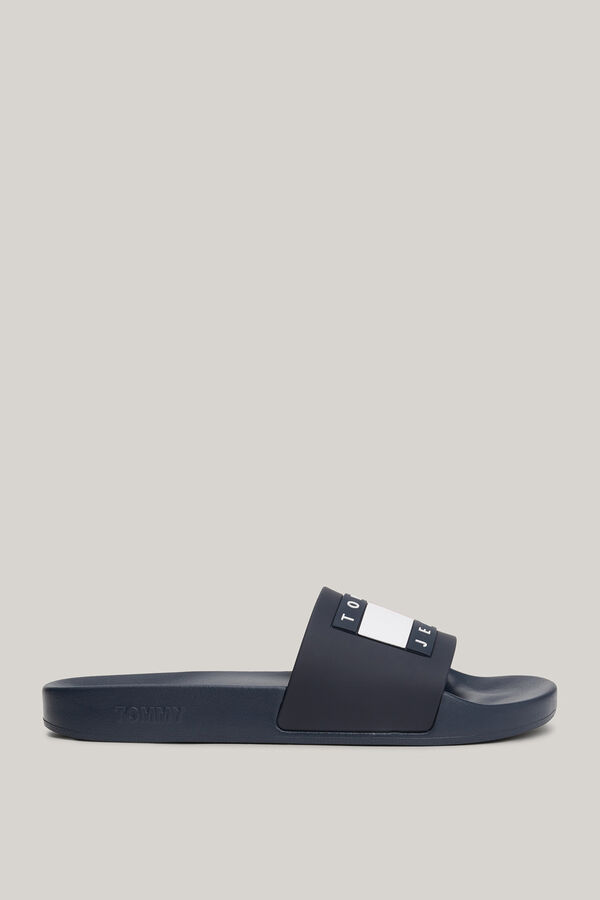 Springfield Men's ESSENTIAL Tommy Jeans sliders in navy blue tamno plava