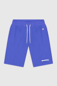 Springfield Cotton Bermuda shorts with logo tie blue