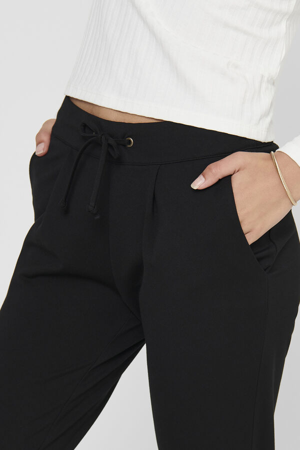 Springfield Jersey-knit trousers black