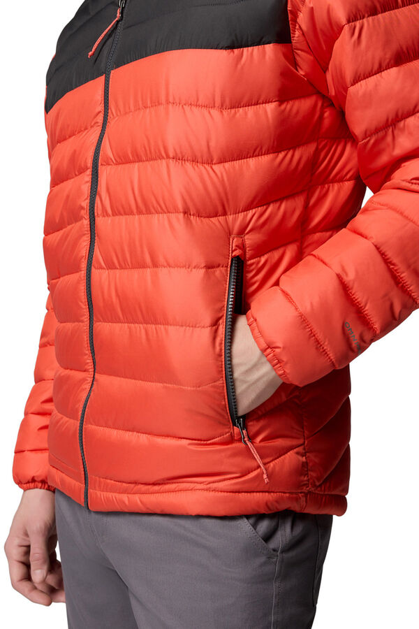 Columbia Chaqueta aislante con capucha Powder Lite&trade; II para hombre naranja