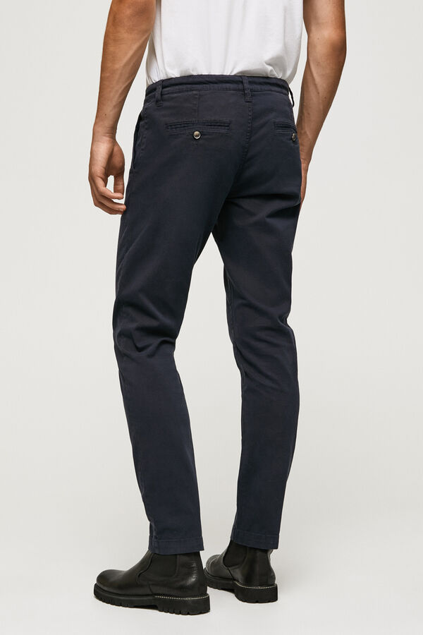 Springfield Pepe Jeans slim fit chinos. navy