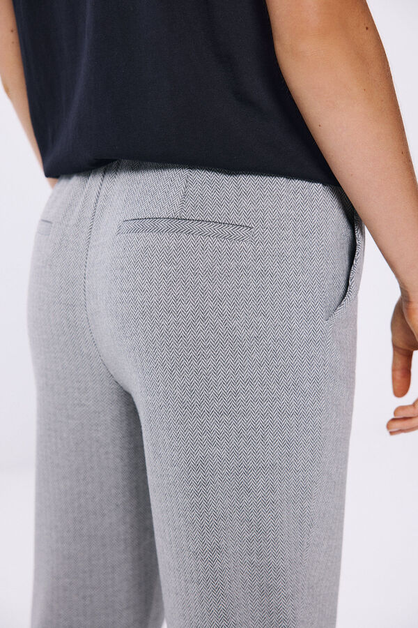 Springfield Jersey-knit jogger trousers grey