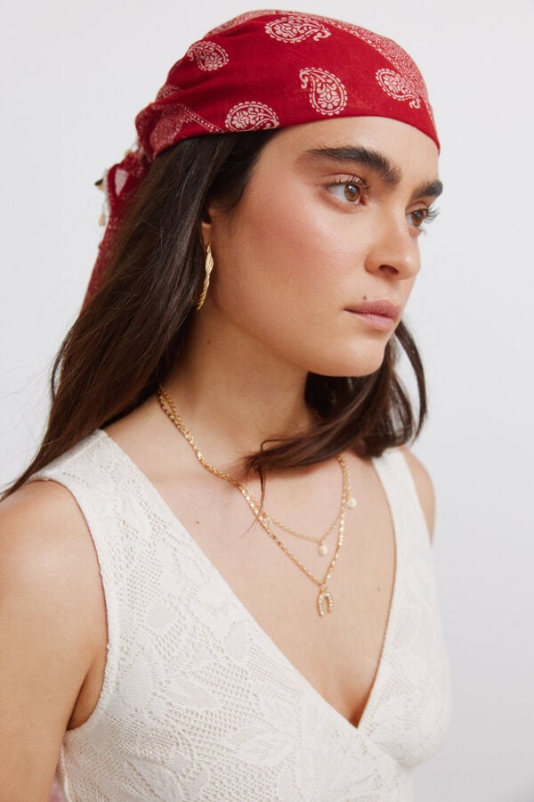 Springfield Robe &agrave; bretelles brod&eacute;e fleur marron