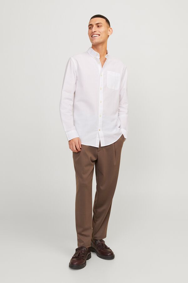 Jack & Jones Camisa oxford regular branco