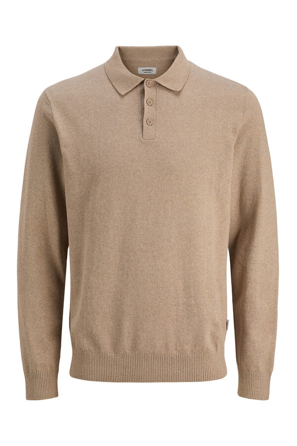 JJ REBEL Polo de malha cinzento