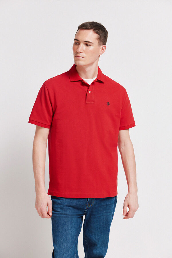 Springfield Basic regular fit polo shirt SPRINGFIELD burgundy