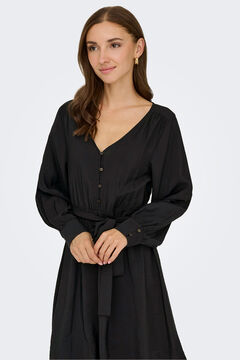 JDY Vestido corto fluido negro