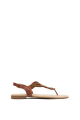 Springfield Ethnic studded strappy thong sandal brown