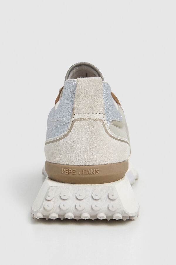 Pepe Jeans Sneakers with suede details blue