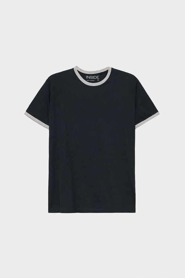 Springfield Essential T-shirt with contrasts navy