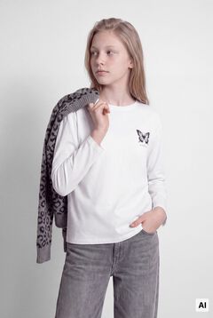 Springfield Kids Camiseta manga larga mariposa ni&ntilde;a