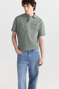 Springfield Piqu&eacute; basic regular fit polo shirt