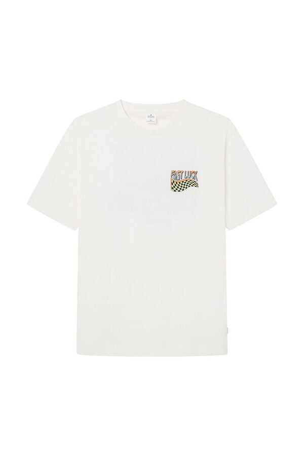 Springfield Camiseta fast luck marfil