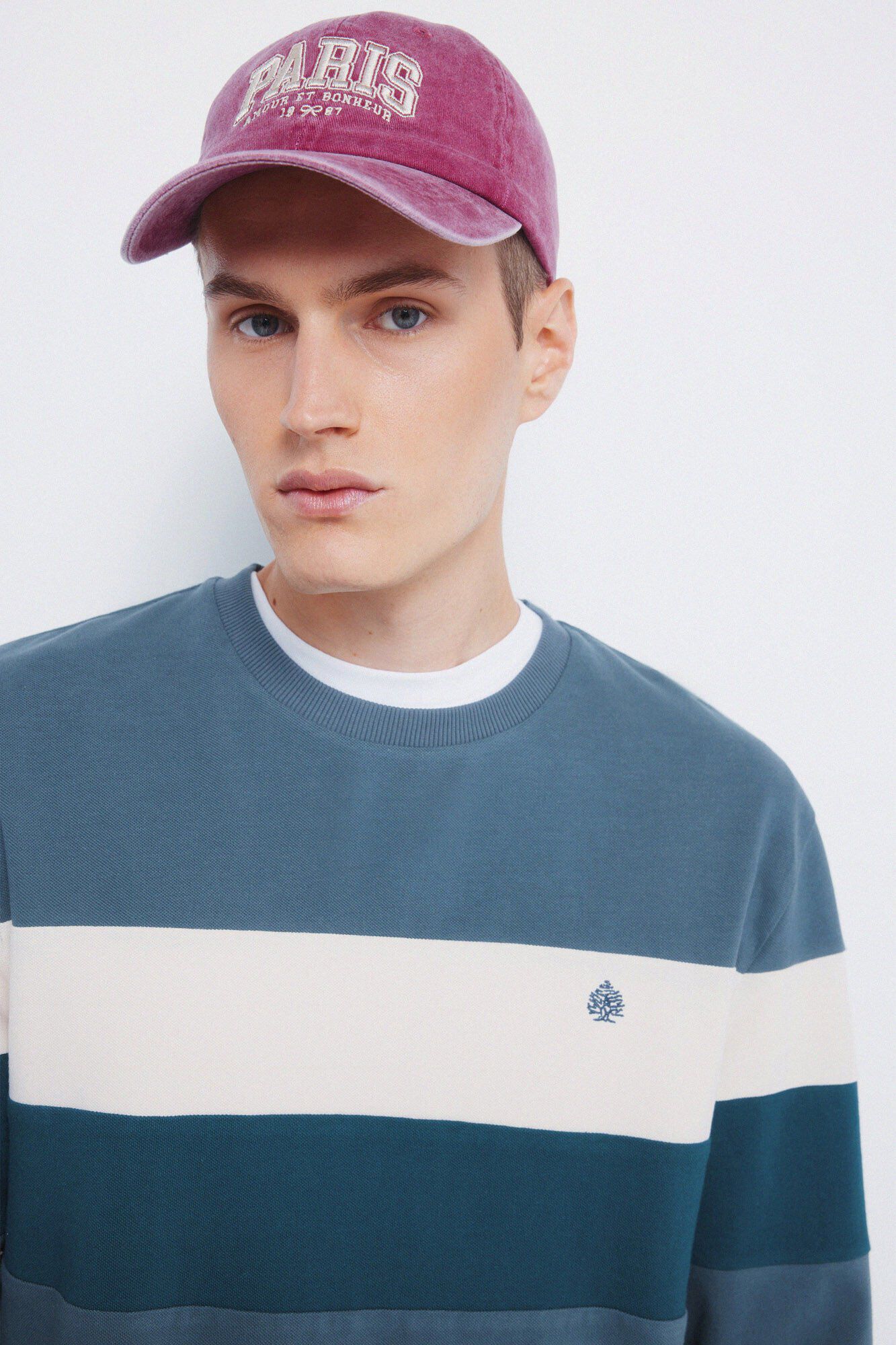 Springfield long sleeve piqu&eacute; cut-out T-shirt