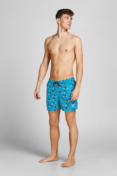 Springfield Men's printed swimming shorts blue