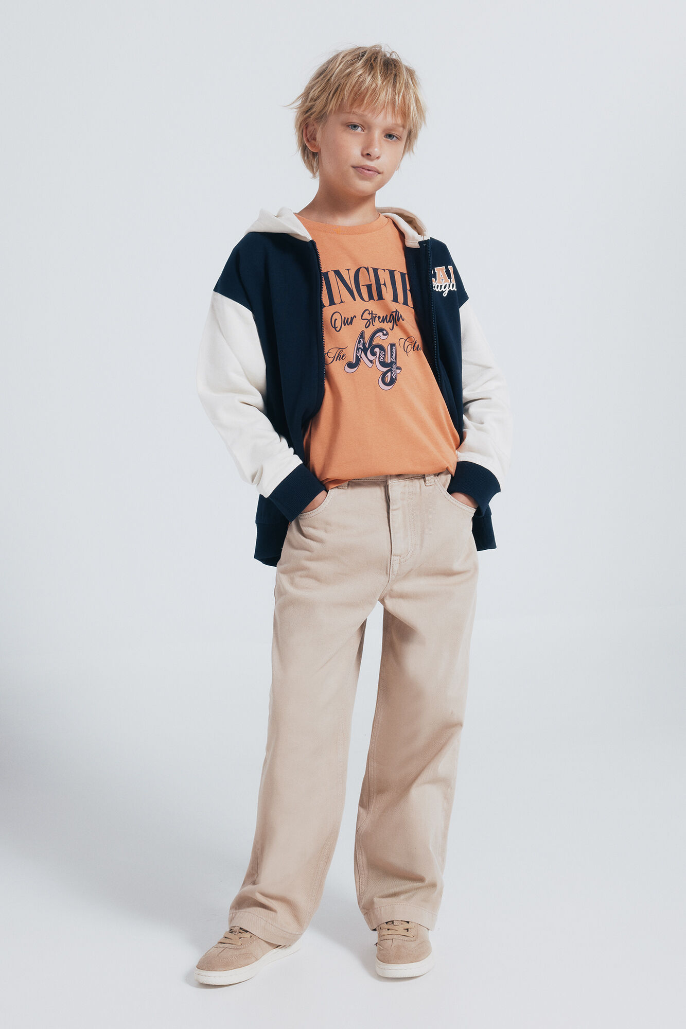 Springfield Kids Camiseta laranja de manga comprida Springfield para meninos