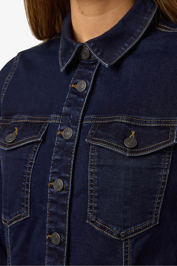 Noisy May Short denim dress blue