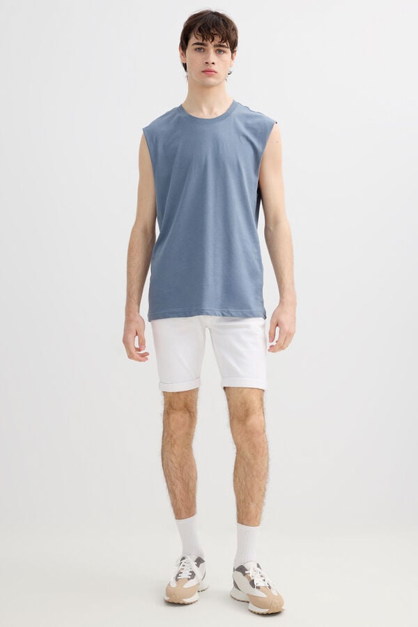 Inside Plain vest top grey